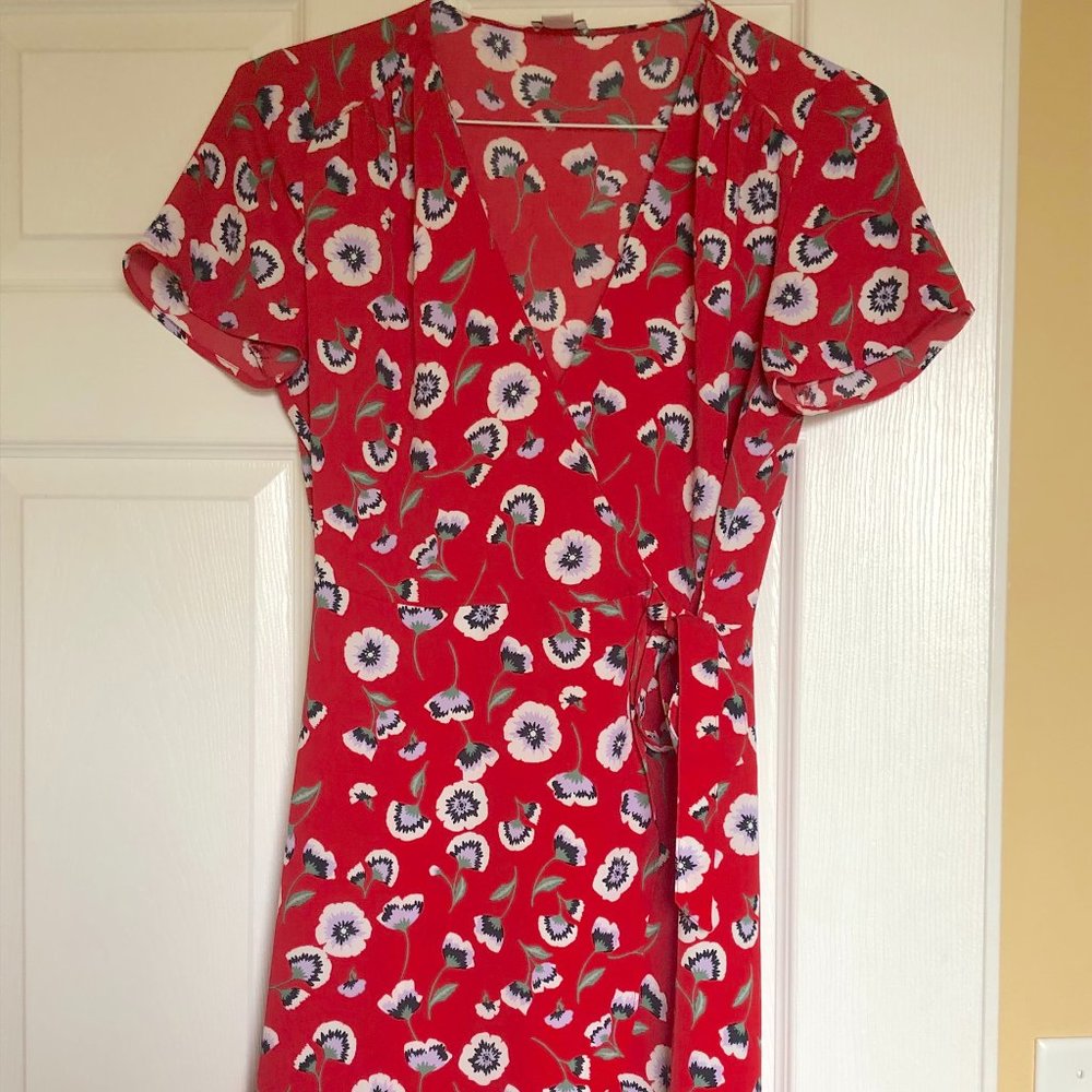 J Crew Factory Wrap Dress
